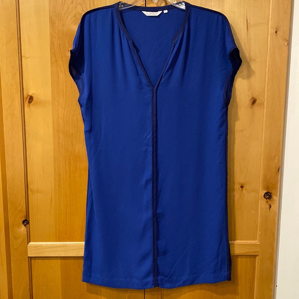 Zoa ny two tone blue caftan dress medium